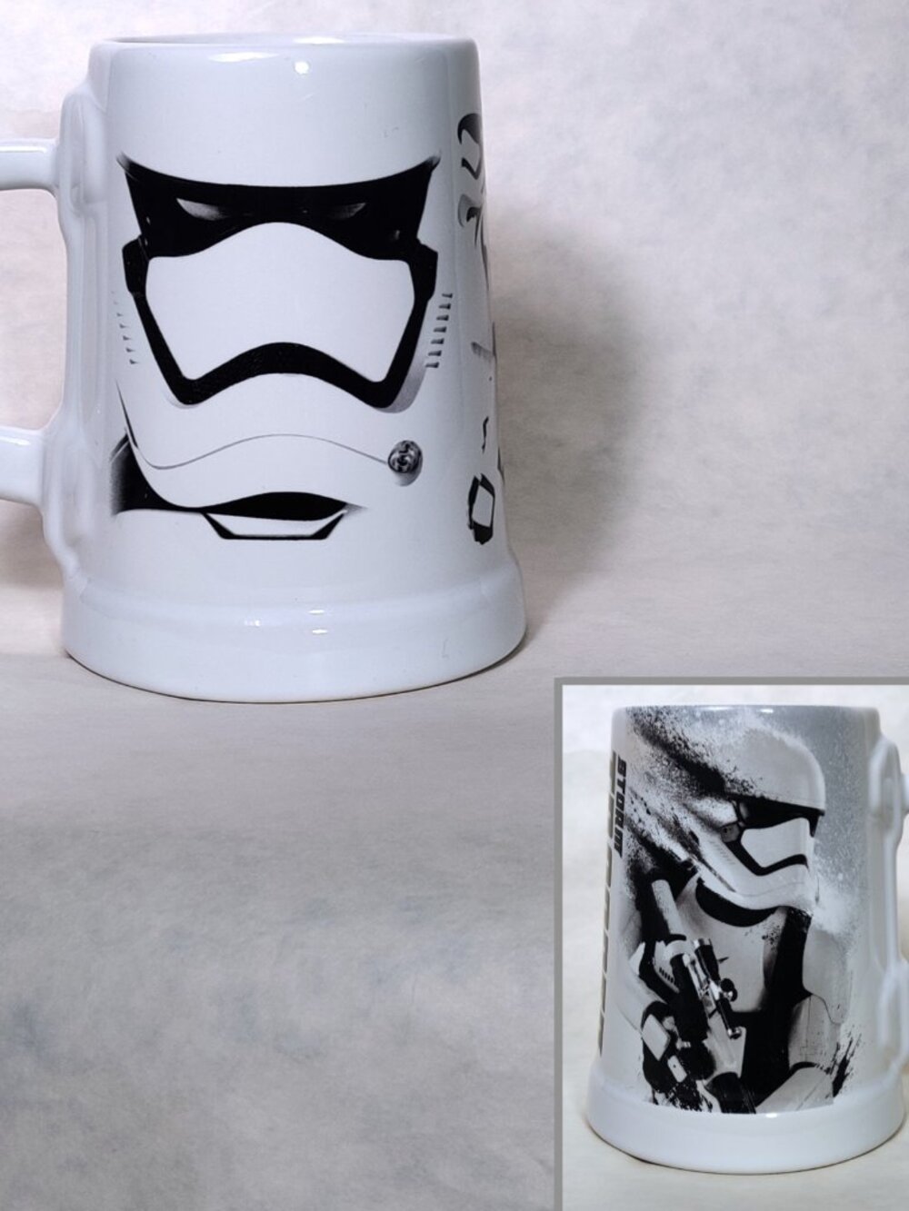 Disney Store Star Wars Stormtrooper Mug Helmet 15 oz Tapered Coffee Cup White